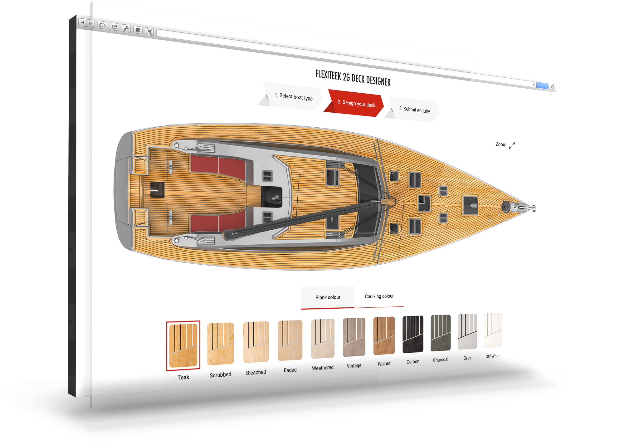 Design your dream Sailing Boat Deck